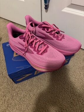 Brooks Women's Bright Pink Mesh Running Shoes